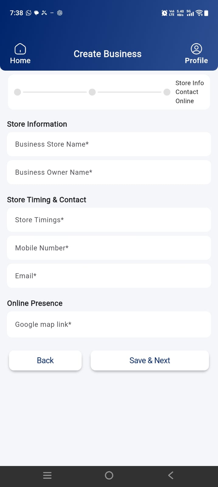 Payzo — Create Store